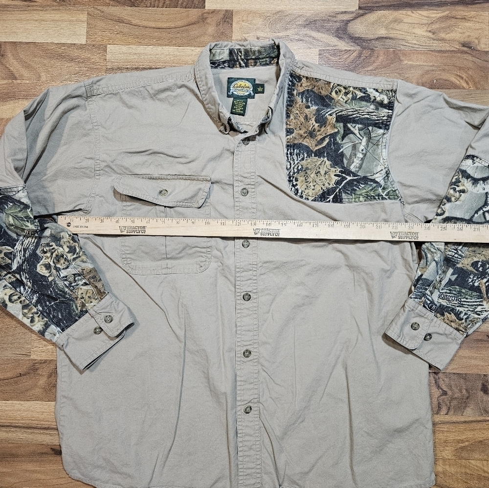 Cabela’s Seclusion 3D Hunting Shirt Men’s Large Tan Camo Patch - Picture 5 of 7